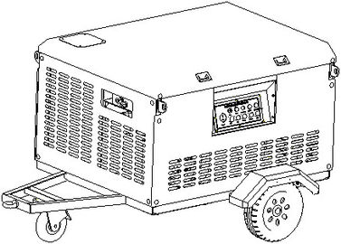 Blocco alimentatore di potenza idraulica portatile con 470 L volume del serbatoio di combustibile portata massima di 240 l/min