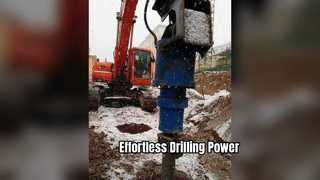 Perforazione di scisto di argilla con trivella idraulica Tysim da 500 mm