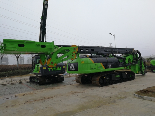 220kN.M Macchina di perforazione rotativa per fori KR220C 66t Profondità di perforazione 64 / 51m 35 Mpa Piattaforma di impilazione rotativa