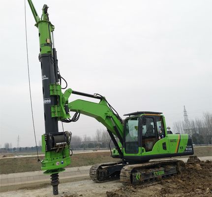 XR220D Rotary Piling Rig with 3507mm Transport Height 6-30 RPM Rotation Speed and 200 KN Crowd Force for Foundation Drilling