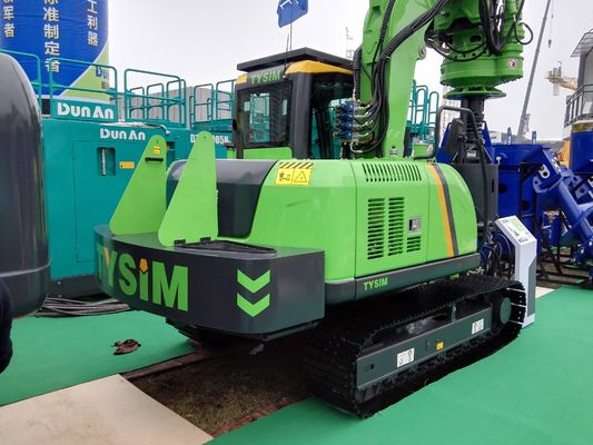 Macchina di impianto di impilazione usata con sistema idraulico a ciclo chiuso, lunghezza massima della pila fino a 30 metri e motore ISUZU AA-6HK1XQP per i lavori di fondazione